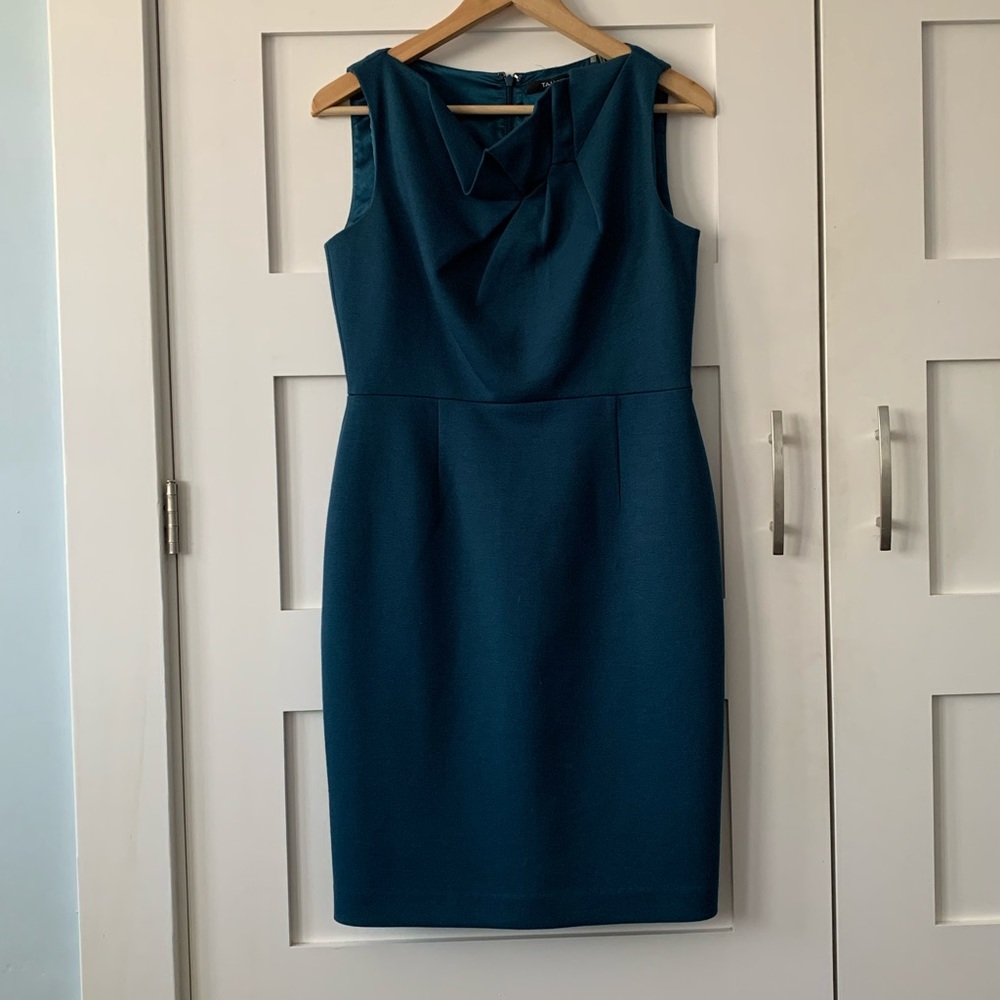 Tahari teal dress -  size 6